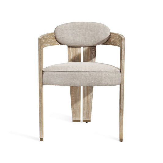 Maryl II Dining Chair - Cream Linen By Interlude Home | Dining Chairs | Modishstore