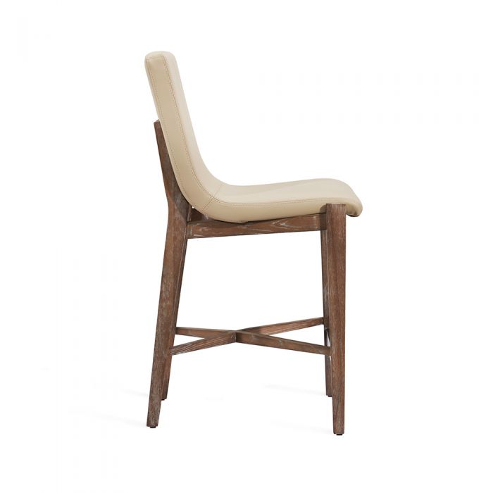 Ivy Counter Stool - Cream By Interlude Home | Counter Stools | Modishstore - 3