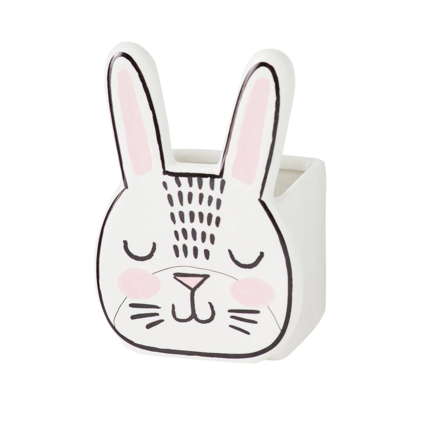 Bashful Bunny Pot Set of 8 By Accent Decor | Planters, Troughs & Cachepots | Modishstore - 2