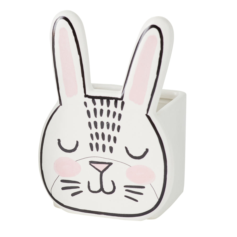 Bashful Bunny Pot Set of 8 By Accent Decor | Planters, Troughs & Cachepots | Modishstore - 6