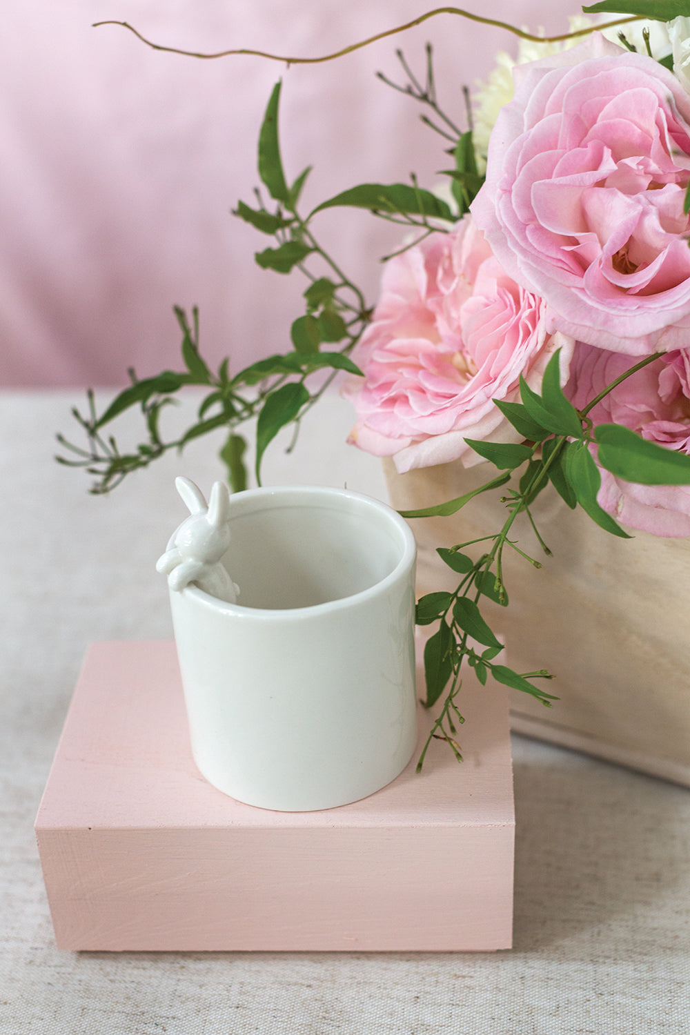 Peeking Bunny Pots Set of 6 By Accent Decor | Planters, Troughs & Cachepots | Modishstore - 6