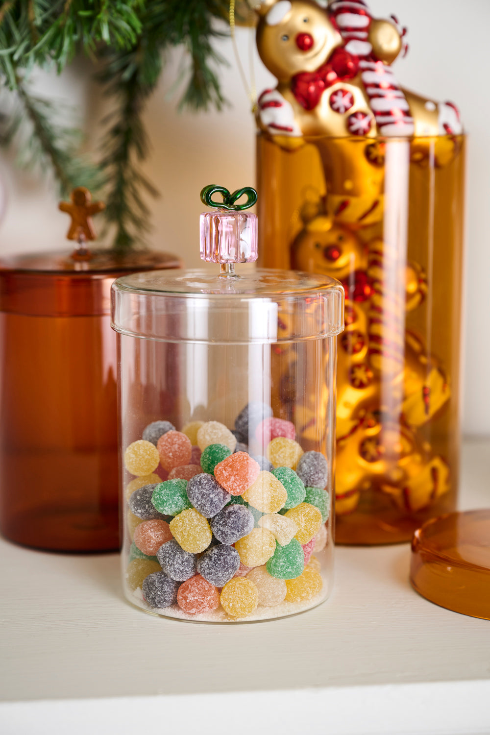 Gifty Glass Canister Set of 2 By Accent Decor | Planters, Troughs & Cachepots | Modishstore - 6