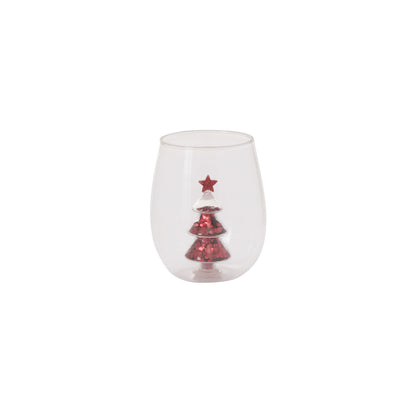 Glitter Tree Drinkware Set of 4 By Accent Decor | Planters, Troughs & Cachepots | Modishstore - 2