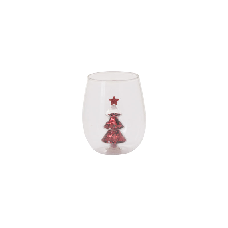 Glitter Tree Drinkware Set of 4 By Accent Decor | Planters, Troughs & Cachepots | Modishstore - 2