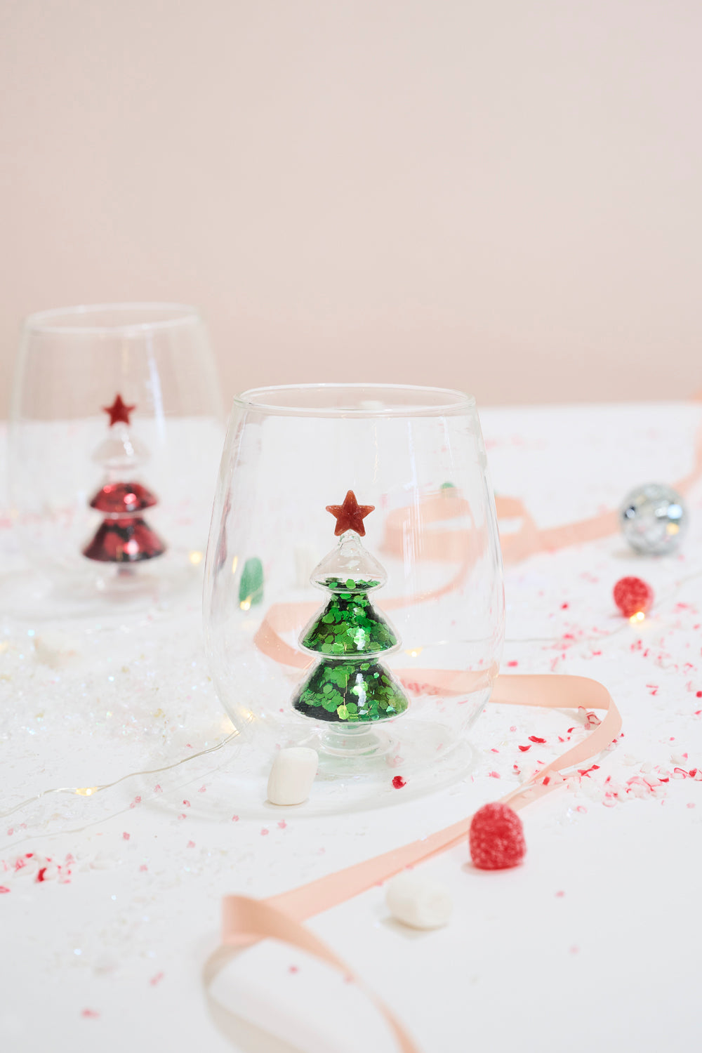 Glitter Tree Drinkware Set of 4 By Accent Decor | Planters, Troughs & Cachepots | Modishstore - 10