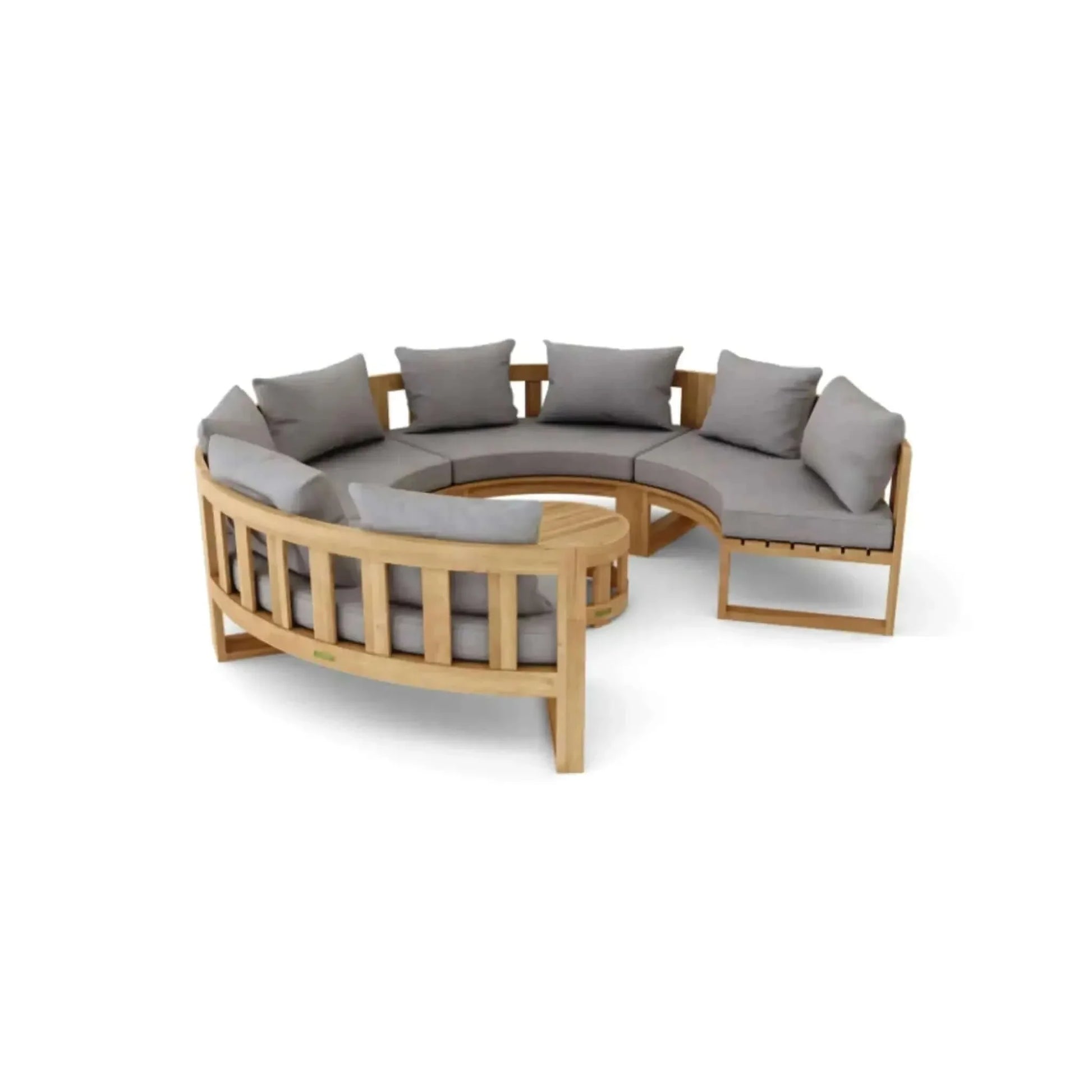 Circular Modular Deep Seating Set - SET-810 By Anderson Teak | Outdoor Sofas, Loveseats & Sectionals | Modishstore - 2