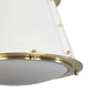 French Maid Flush Mount (White and Natural Brass) By Regina Andrew | Ceiling Lamps | Modishstore - 4