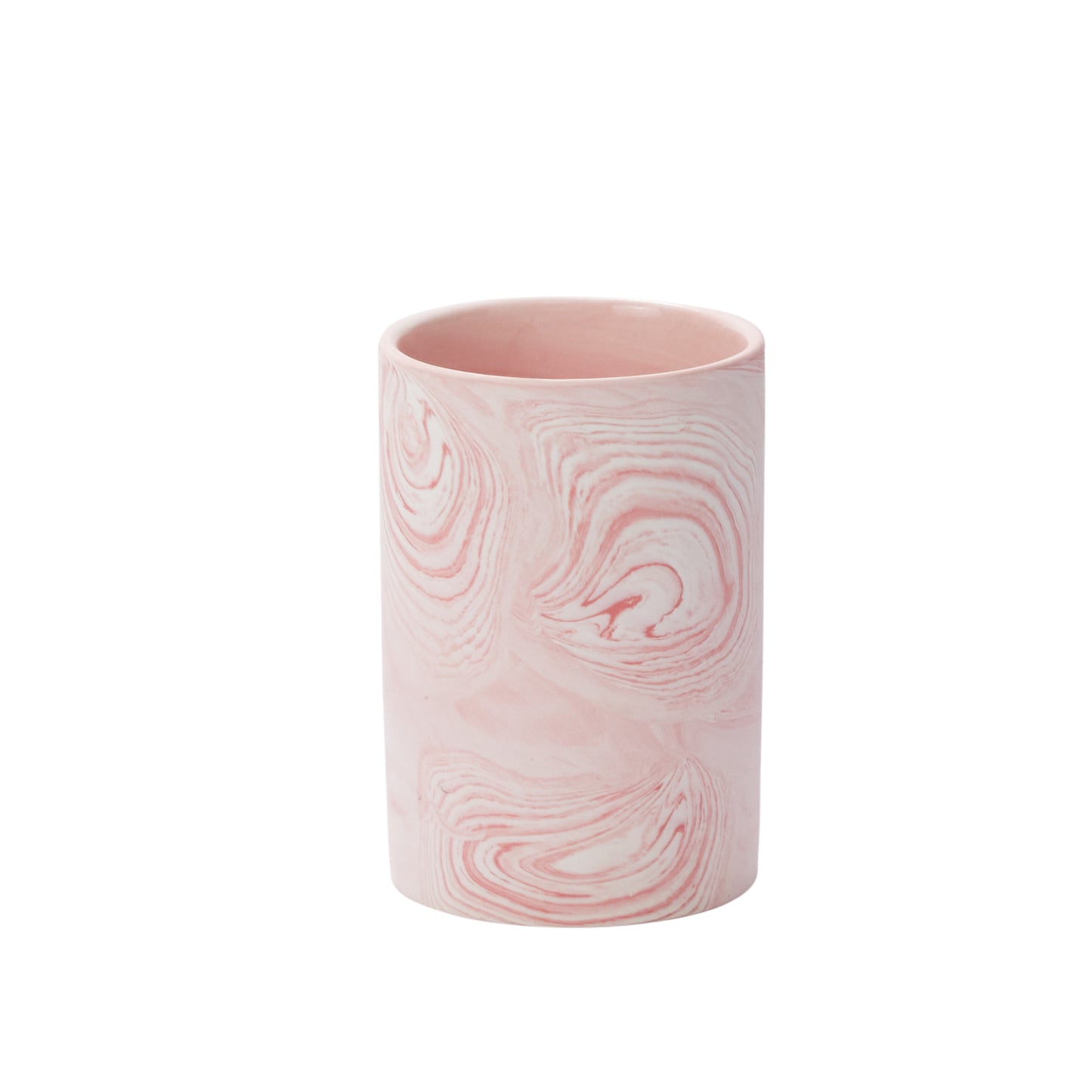 Pink Marbleized Vase Set of 4 By Accent Decor | Vases | Modishstore - 2