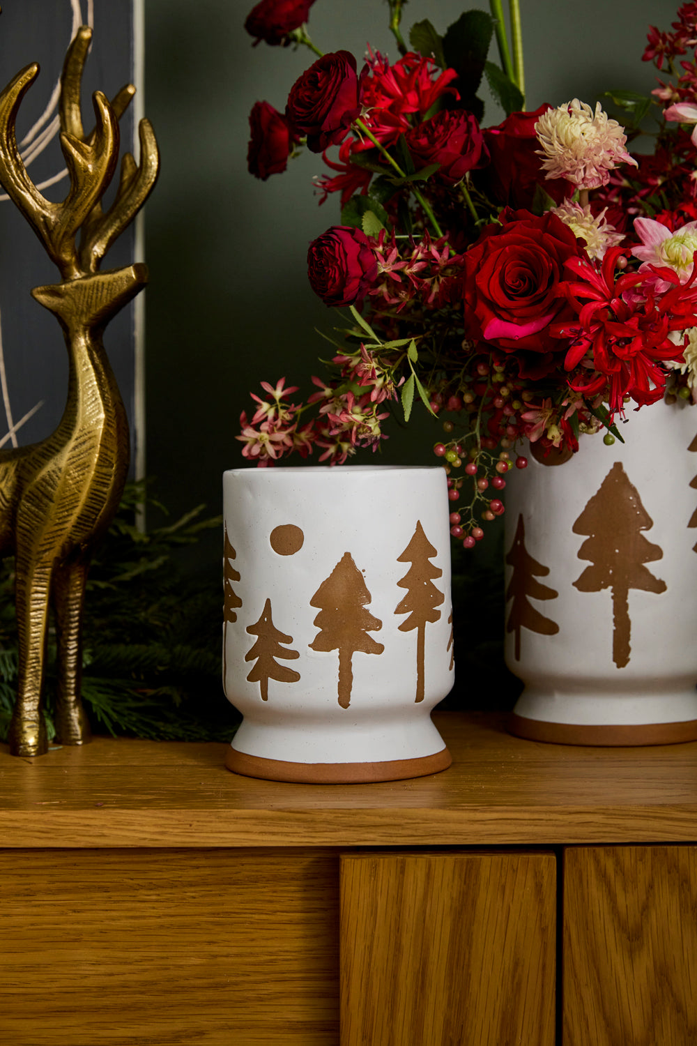 Quiet Forest Vase Set of 4 By Accent Decor | Vases | Modishstore - 4