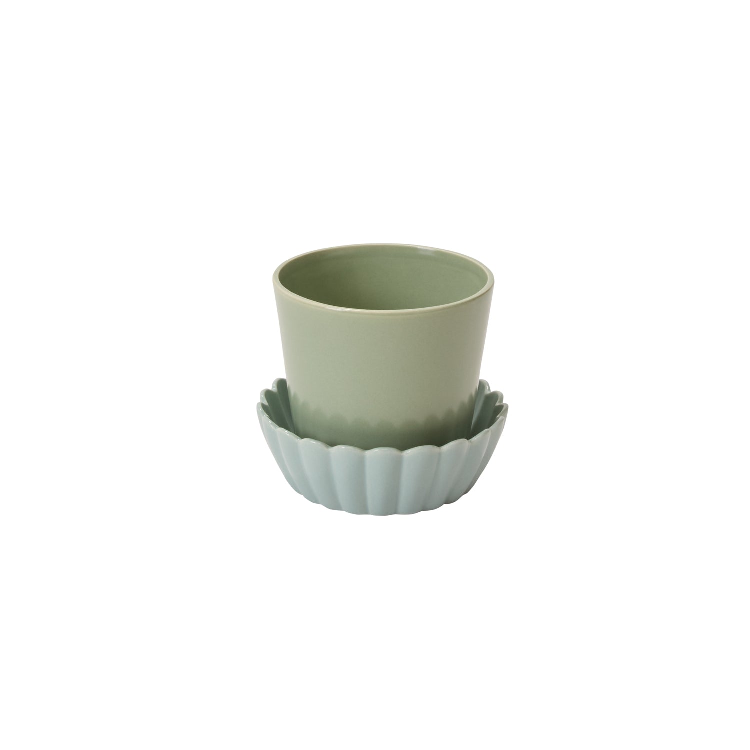 Springvale Pot with Saucer Set of 4 By Accent Decor | Stands | Modishstore - 2