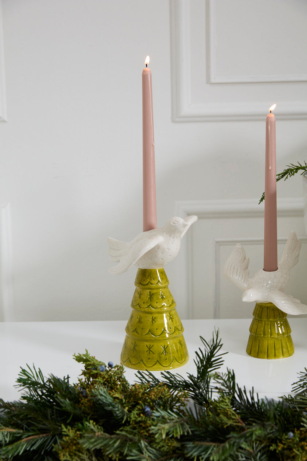 Dove Tree Candleholder Set of 2 By Accent Decor | Candle Holders | Modishstore - 6
