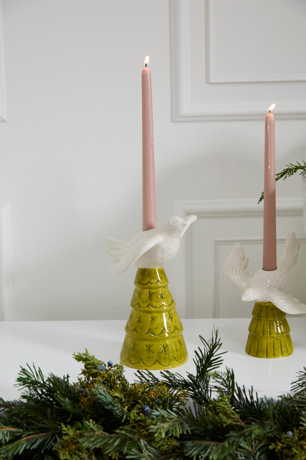 Dove Tree Candleholder Set of 2 By Accent Decor | Candle Holders | Modishstore - 6