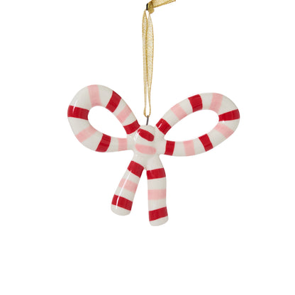 Luella Bow Ornament Set of 4 By Accent Decor | Ornaments | Modishstore - 2