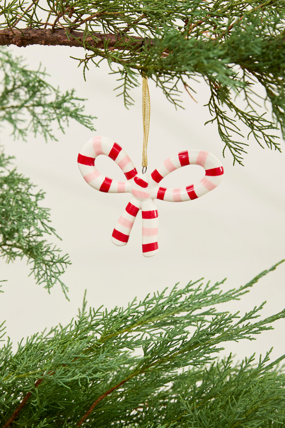 Luella Bow Ornament Set of 4 By Accent Decor | Ornaments | Modishstore - 4