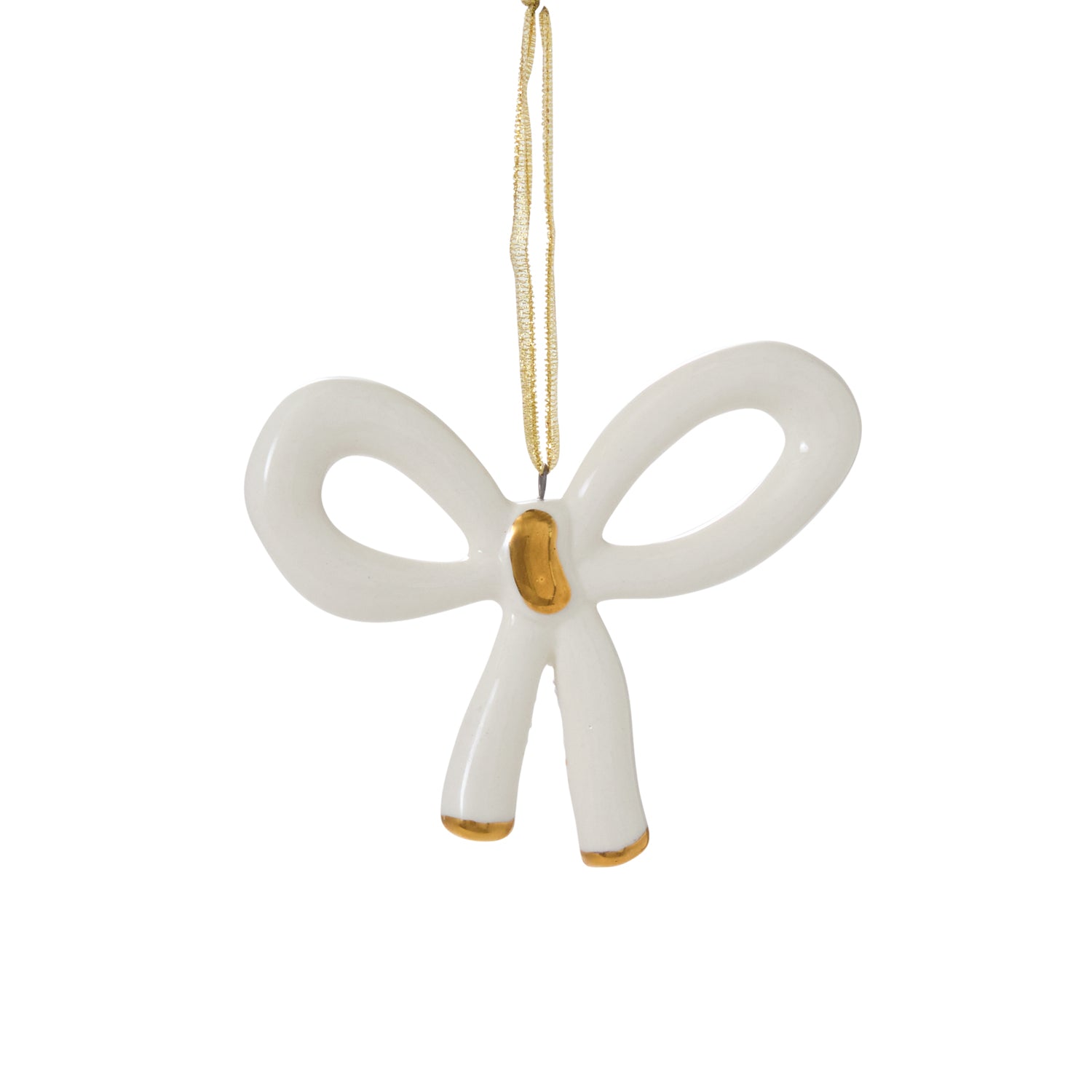 Luella Bow Ornament Set of 4 By Accent Decor | Ornaments | Modishstore - 5