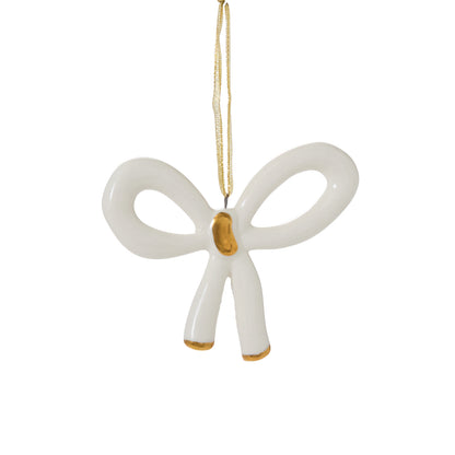 Luella Bow Ornament Set of 4 By Accent Decor | Ornaments | Modishstore - 5