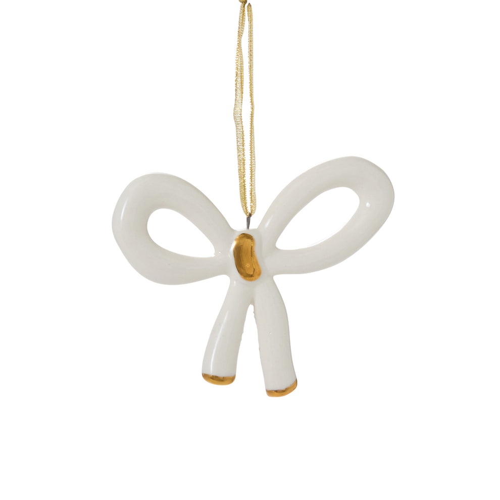 Luella Bow Ornament Set of 4 By Accent Decor | Ornaments | Modishstore - 5