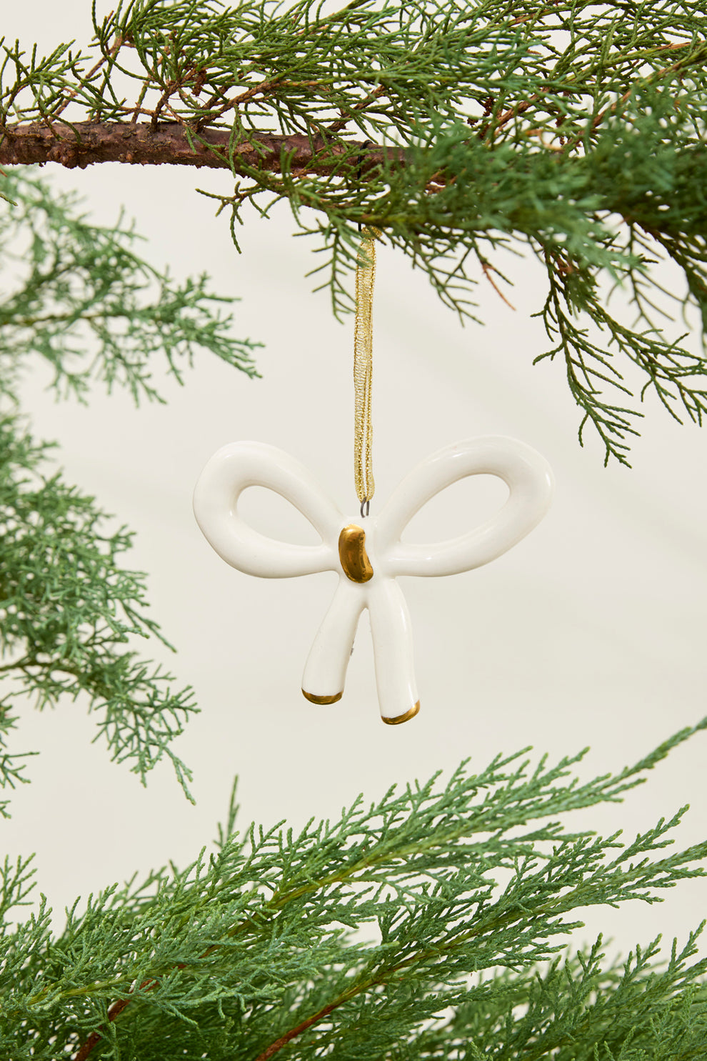 Luella Bow Ornament Set of 4 By Accent Decor | Ornaments | Modishstore - 6