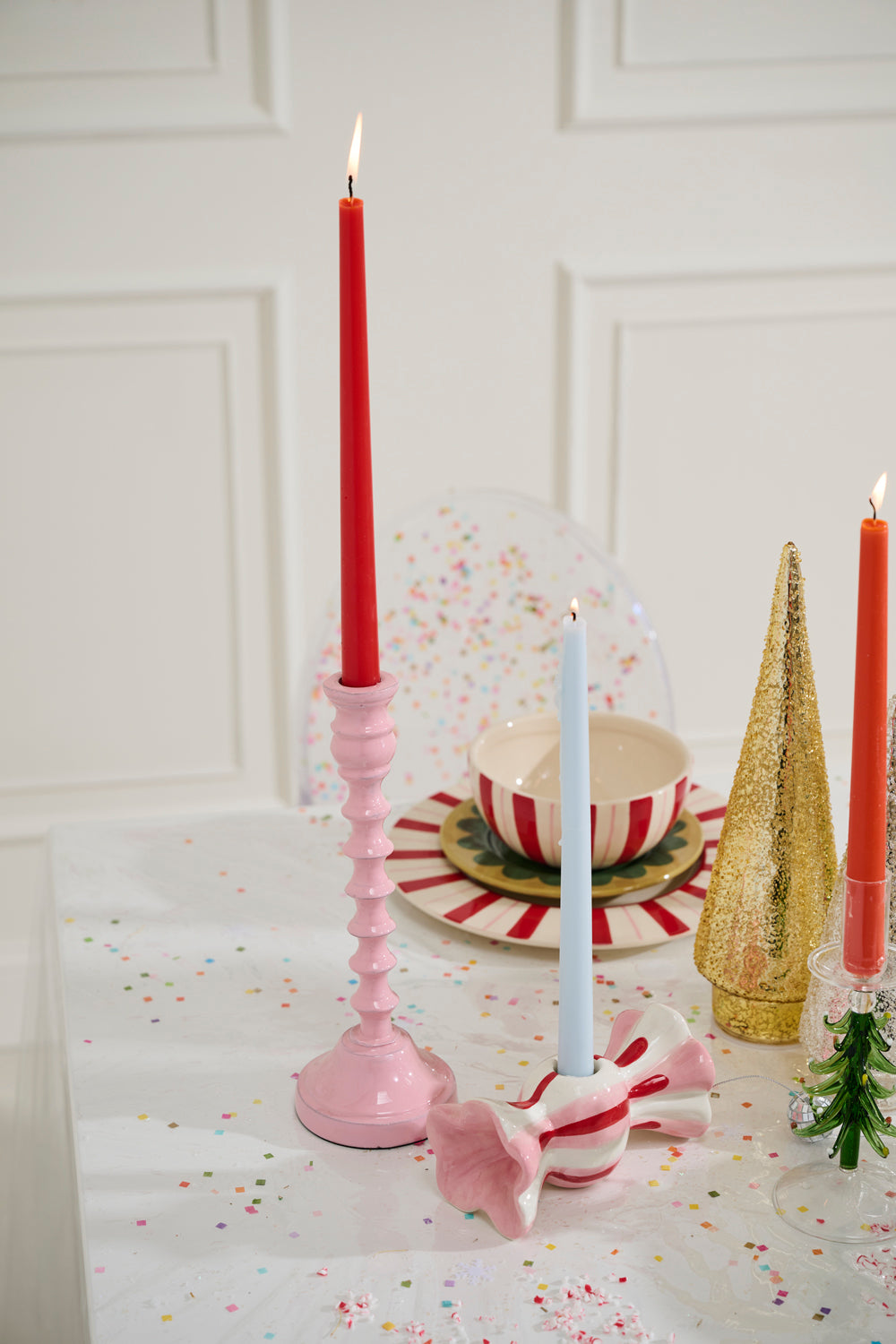Candy Coated Candleholder Set of 2 By Accent Decor | Candle Holders | Modishstore - 11