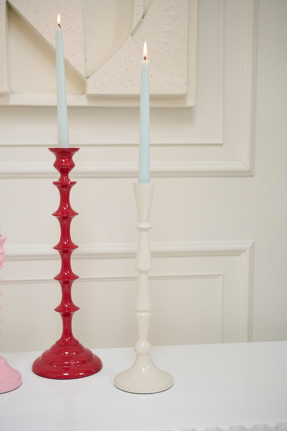 Candy Coated Candleholder Set of 2 By Accent Decor | Candle Holders | Modishstore - 13