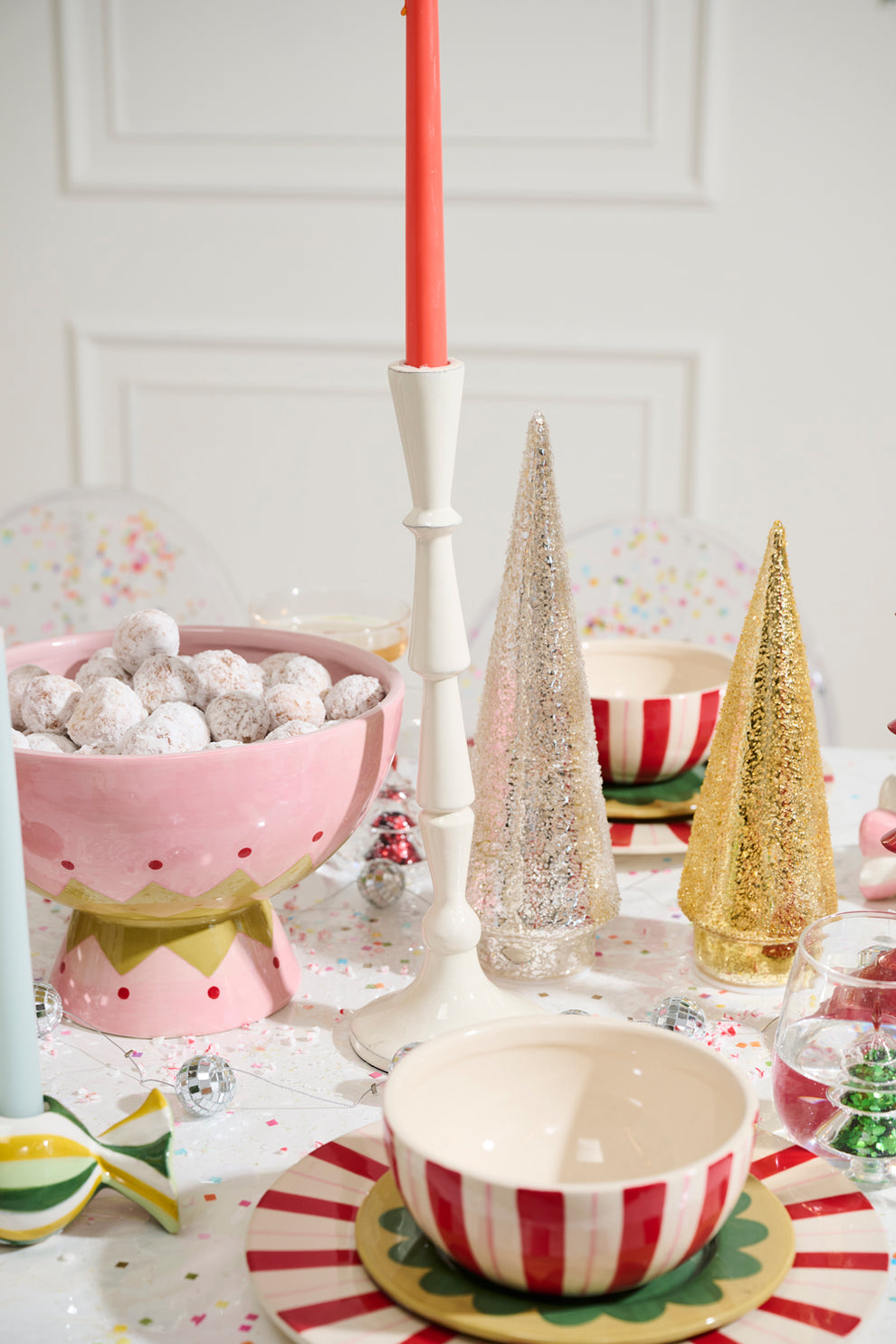 Candy Coated Candleholder Set of 2 By Accent Decor | Candle Holders | Modishstore - 14