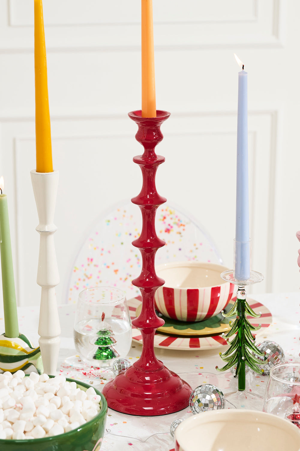 Candy Coated Candleholder Set of 2 By Accent Decor | Candle Holders | Modishstore - 8