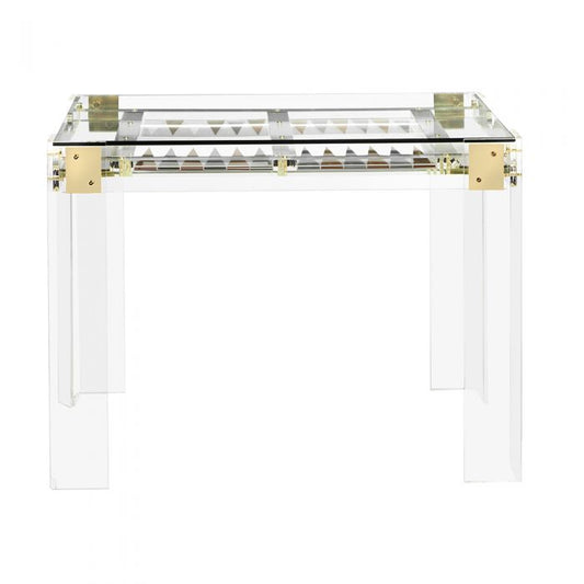 Pierre Acrylic Backgammon Table By Interlude Home | Side Tables | Modishstore