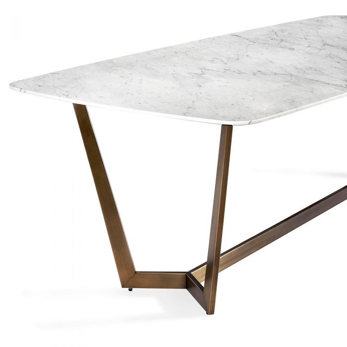 Lowell Dining Table - Carrara By Interlude Home | Dining Tables | Modishstore - 3