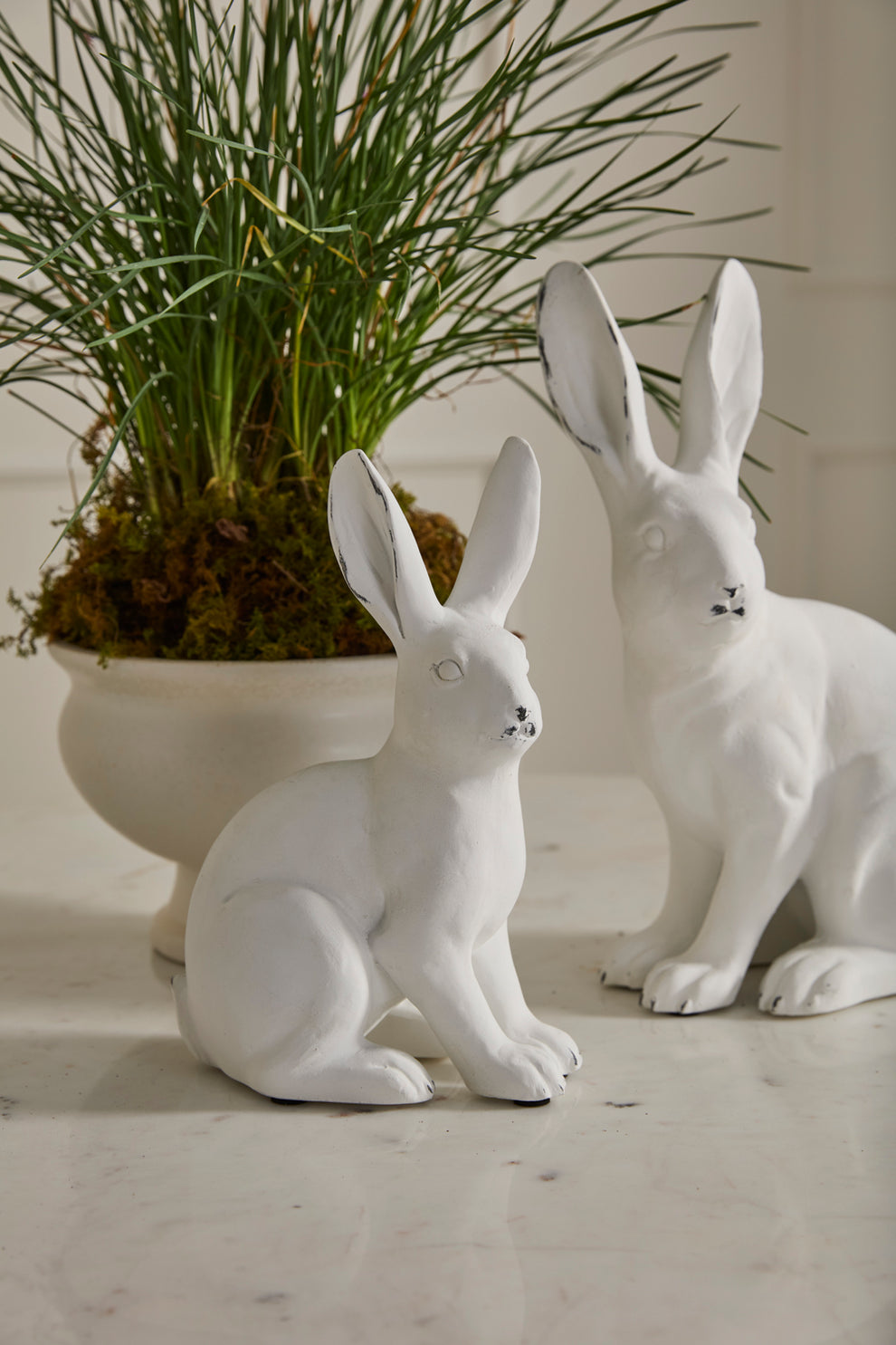 Garden Rabbit Figurine Set of 2 By Accent Decor | Figurines | Modishstore - 6