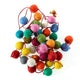 Pom Pom Garland Set of 8 By Accent Decor | Garland & Wreath | Modishstore - 2 - Pom Pom Garland Set of 8 By Accent Decor
