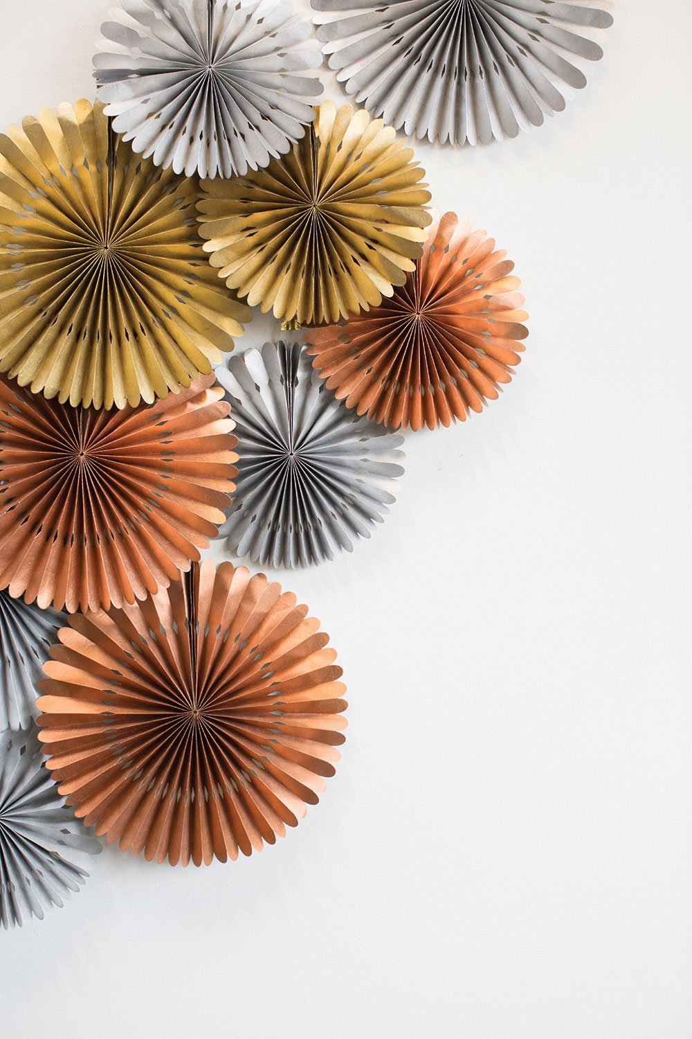 Rosetta Paper Fan Set of 8 By Accent Decor | Planters, Troughs & Cachepots | Modishstore - 7