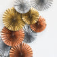 Rosetta Paper Fan Set of 8 By Accent Decor | Planters, Troughs & Cachepots | Modishstore - 13