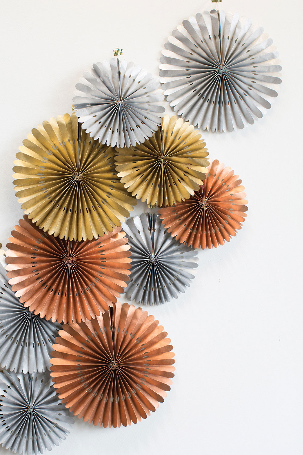Rosetta Paper Fan Set of 8 By Accent Decor | Planters, Troughs & Cachepots | Modishstore - 13