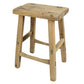 Hokkaido Rectangle Stool, Elm Wood Set Of 4 By HomArt | Stools | Modishstore - 4