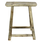 Hokkaido Rectangle Stool, Elm Wood Set Of 4 By HomArt | Stools | Modishstore - 2