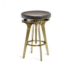 Colton Adjustable Stool - Brass By Interlude Home