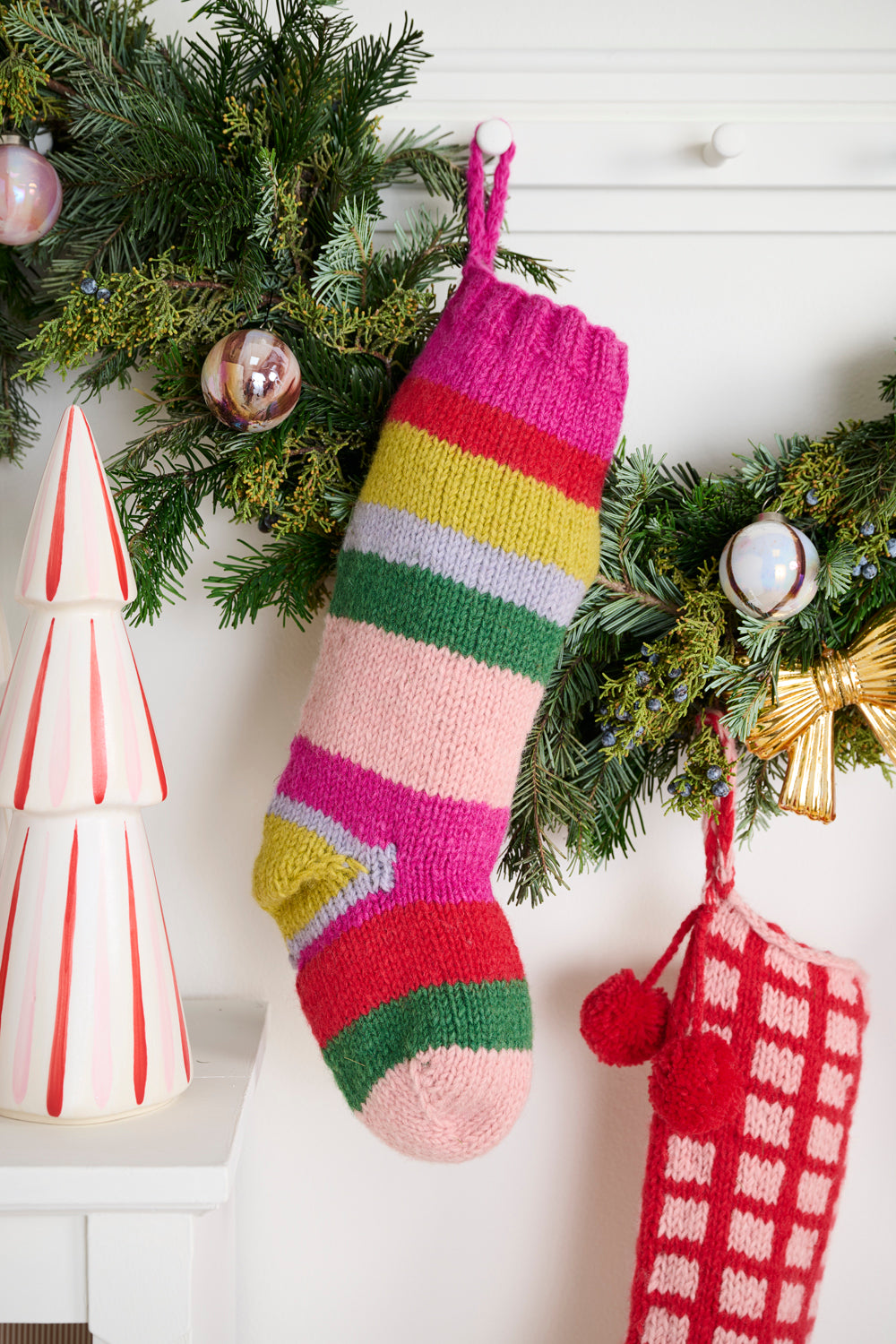Holiday Brights Stocking Set of 2 By Accent Decor | Planters, Troughs & Cachepots | Modishstore - 4