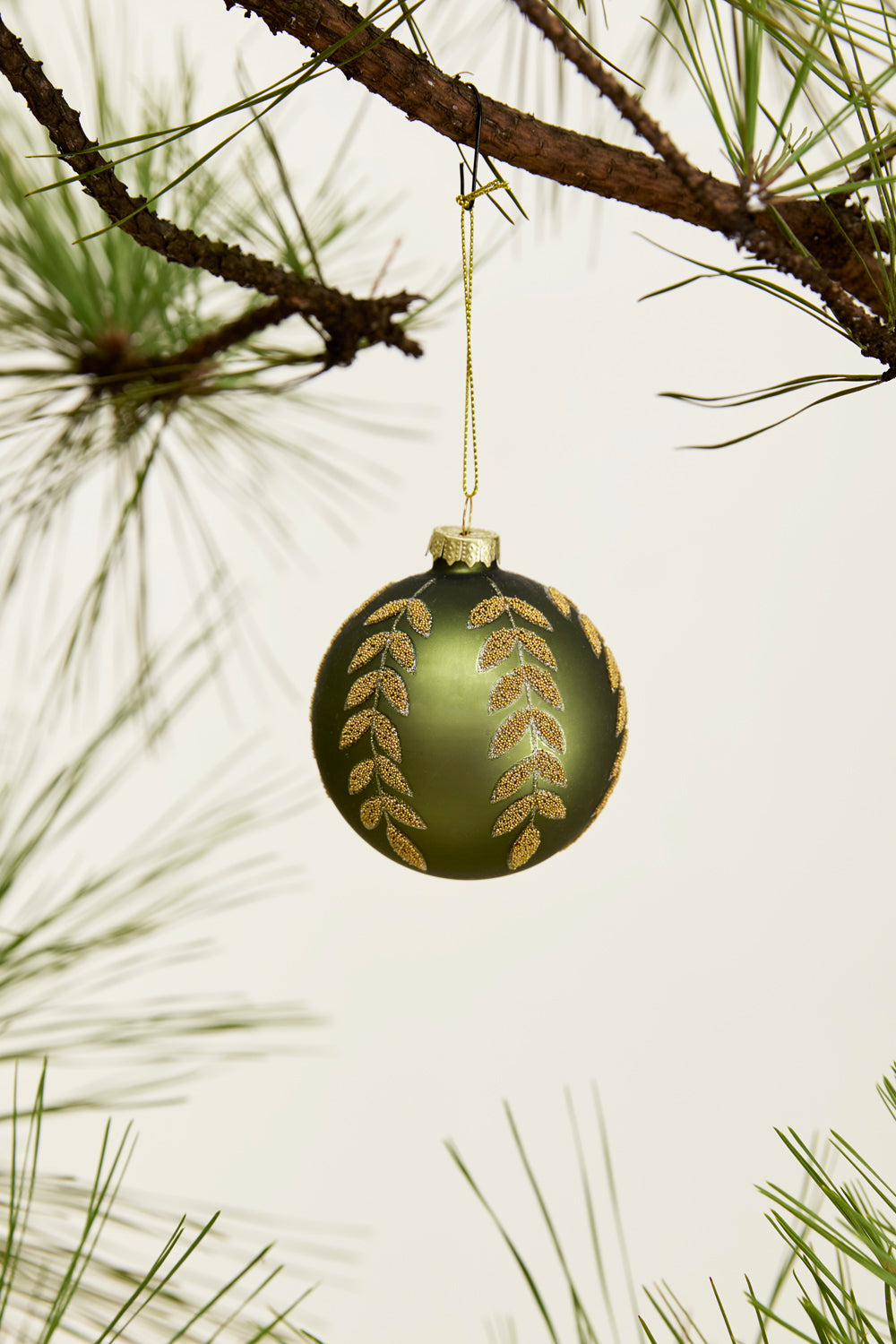 Beaded Leaf Ornament Set of 8 By Accent Decor | Ornaments | Modishstore - 13