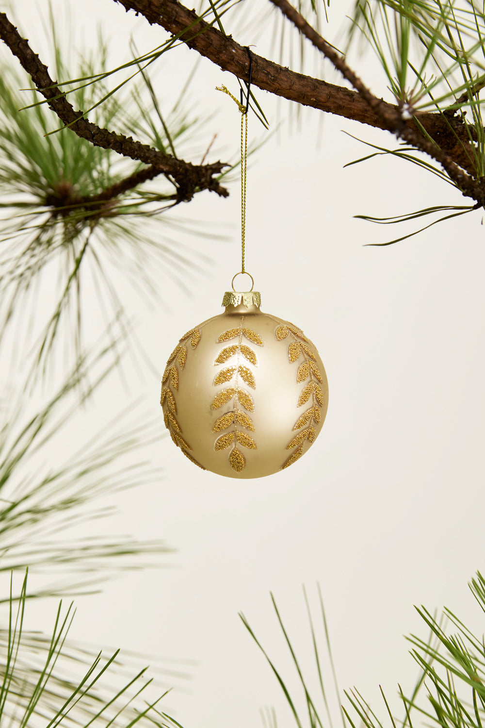 Beaded Leaf Ornament Set of 8 By Accent Decor | Ornaments | Modishstore - 9