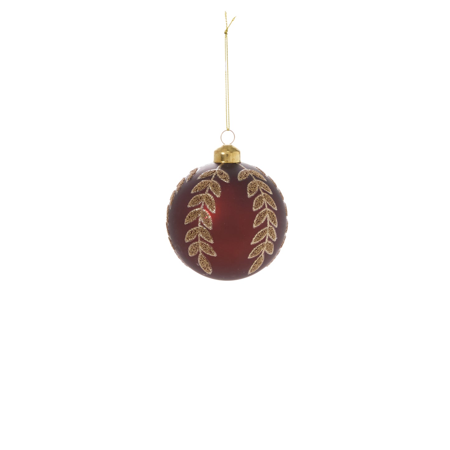 Beaded Leaf Ornament Set of 8 By Accent Decor | Ornaments | Modishstore - 2