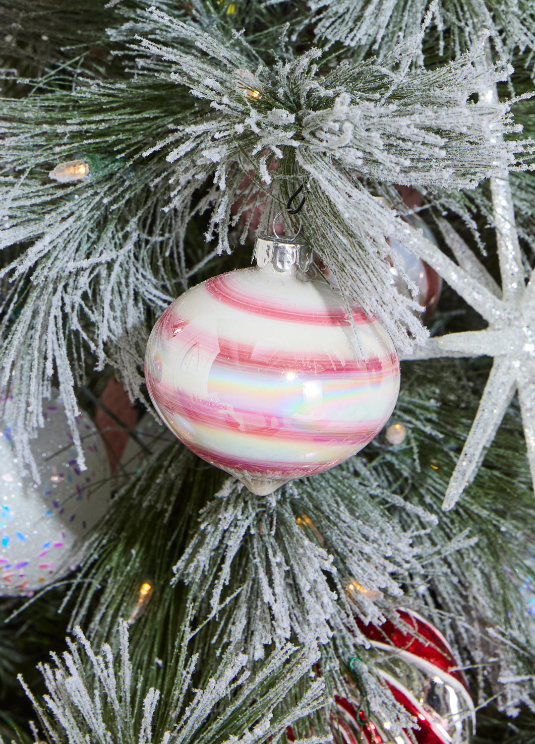 Candy Swirl Ornament Set of 8 By Accent Decor | Ornaments | Modishstore - 6