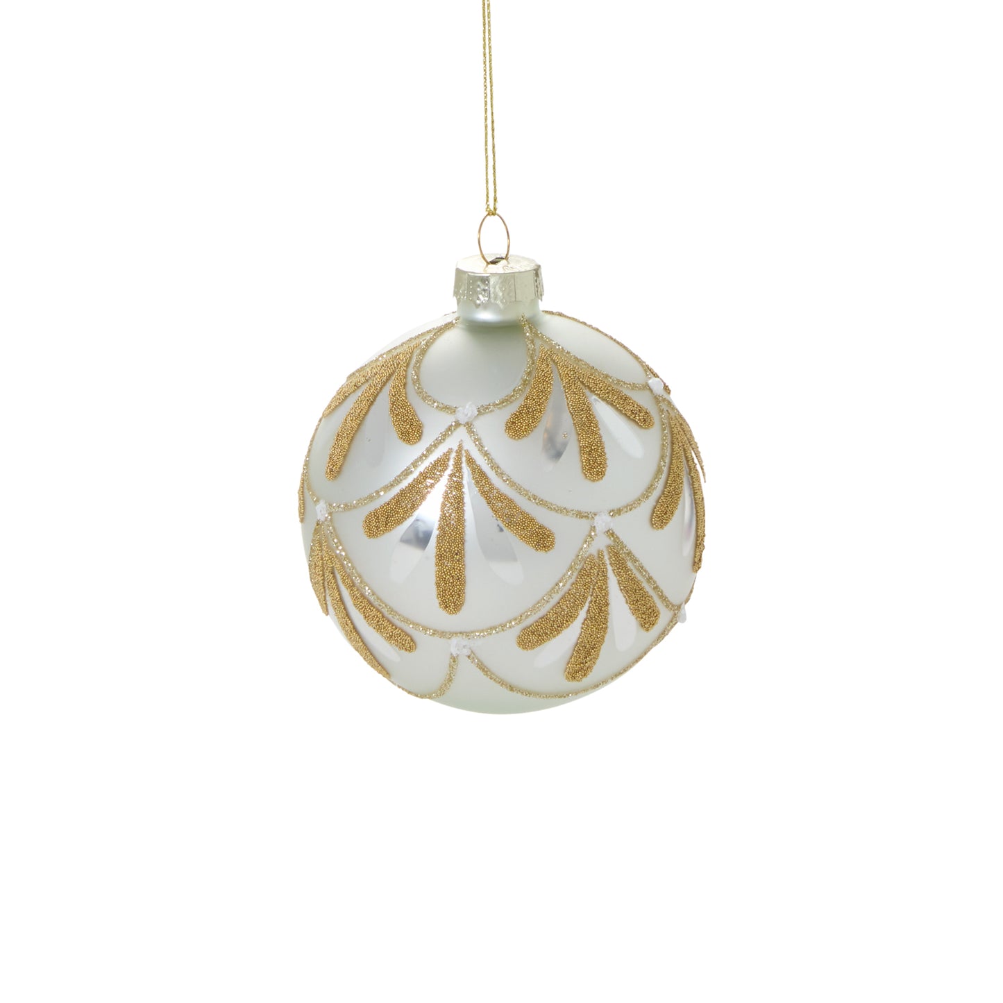 Gold Petal Ornament Set of 8 By Accent Decor | Ornaments | Modishstore - 2