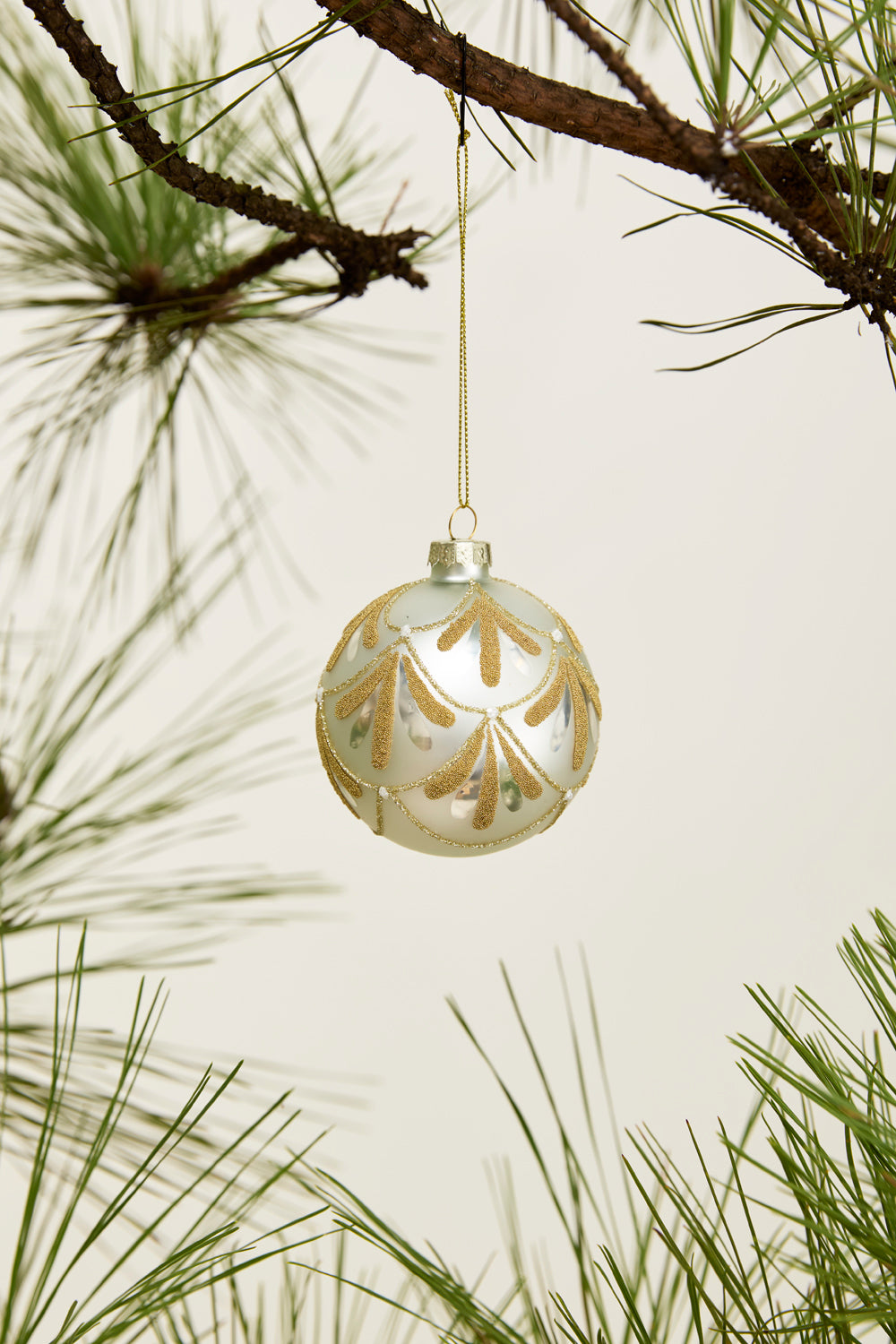 Gold Petal Ornament Set of 8 By Accent Decor | Ornaments | Modishstore - 5