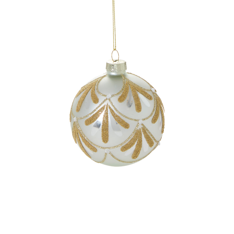 Gold Petal Ornament Set of 8 By Accent Decor | Ornaments | Modishstore - 2