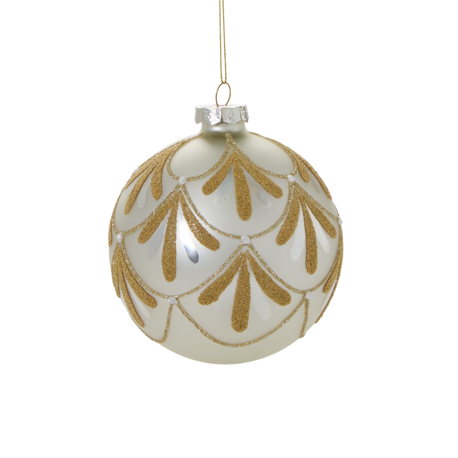 Gold Petal Ornament Set of 8 By Accent Decor | Ornaments | Modishstore - 6