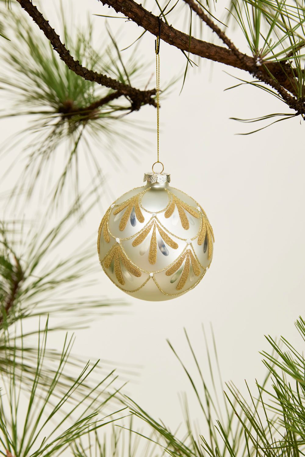 Gold Petal Ornament Set of 8 By Accent Decor | Ornaments | Modishstore - 7