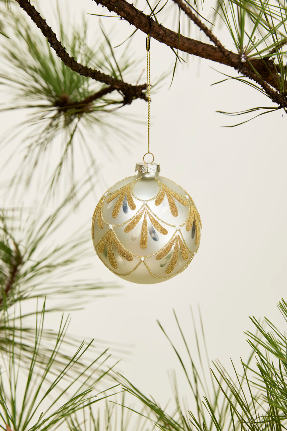 Gold Petal Ornament Set of 8 By Accent Decor | Ornaments | Modishstore - 7