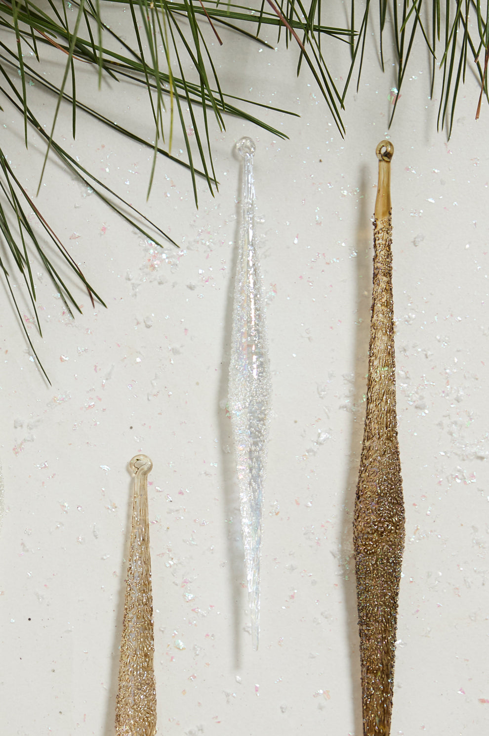 Sparkle Icicle Ornament Set of 8 By Accent Decor | Ornaments | Modishstore - 10