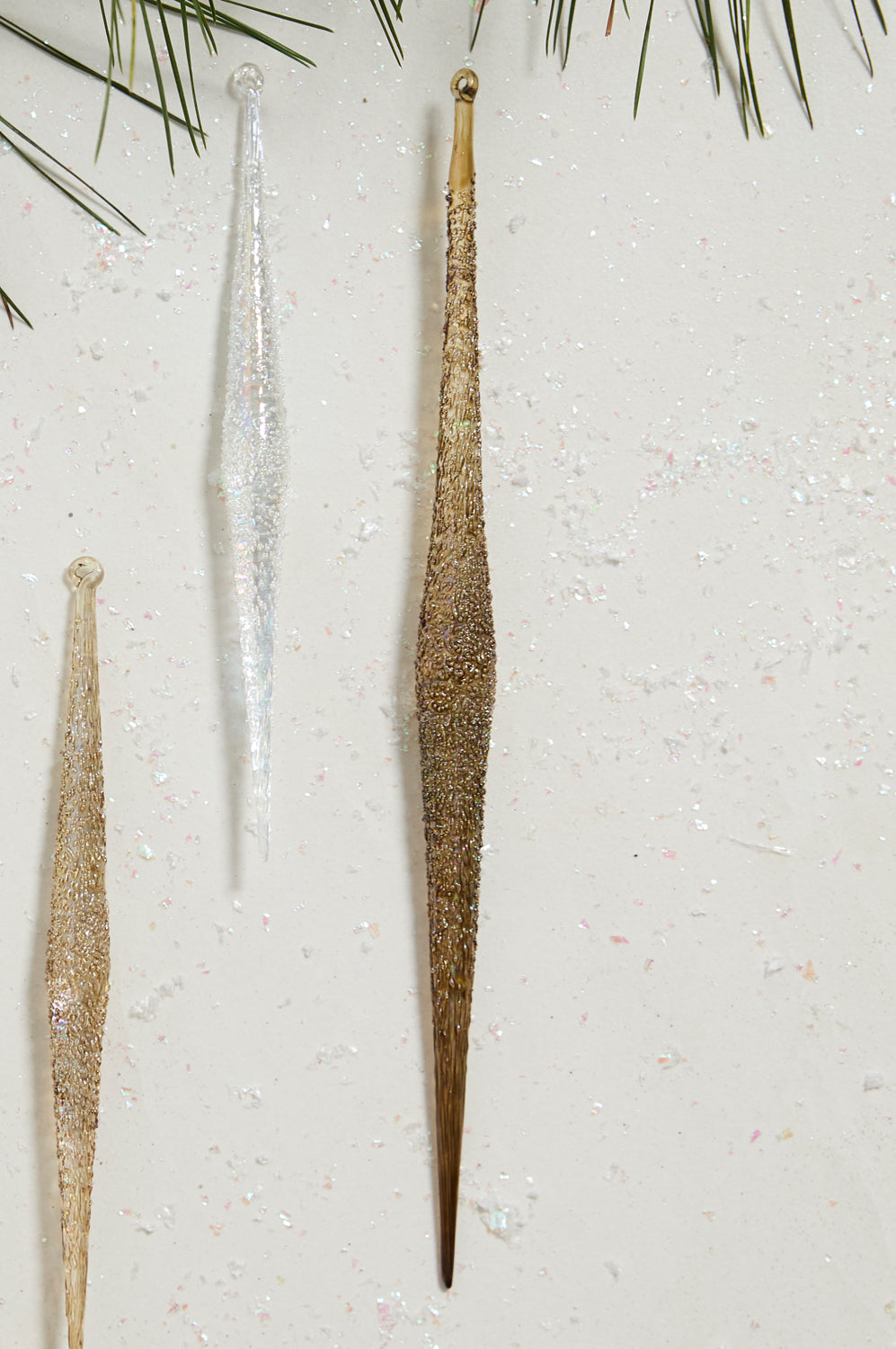 Sparkle Icicle Ornament Set of 8 By Accent Decor | Ornaments | Modishstore - 8
