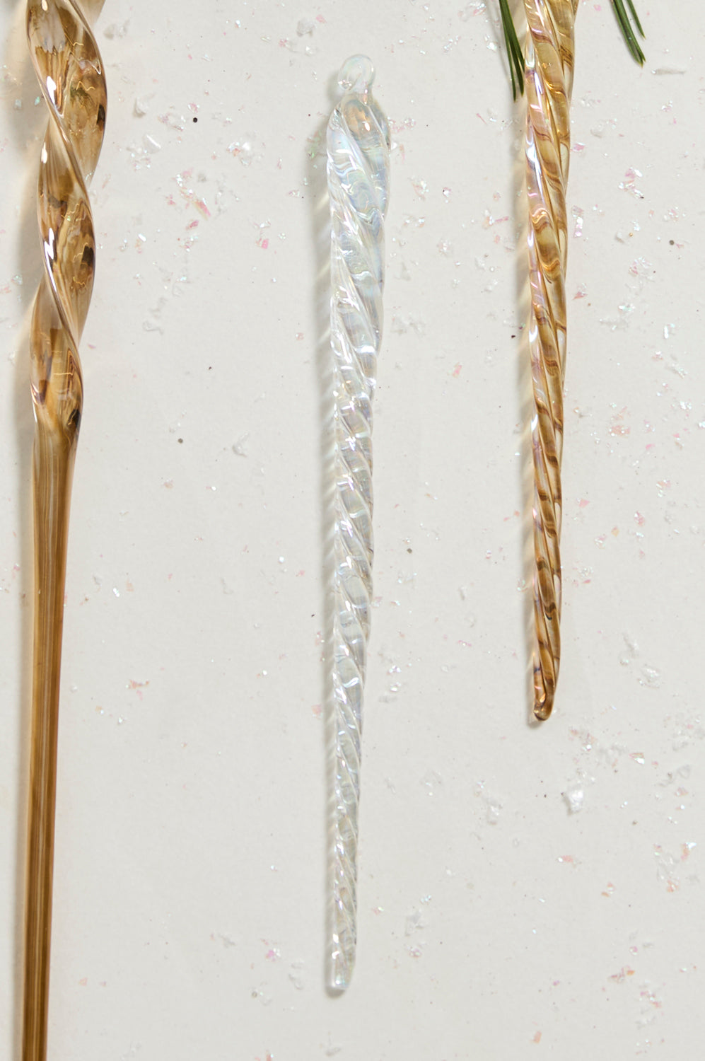 Twist Icicle Ornament Set of 8 By Accent Decor | Ornaments | Modishstore - 5